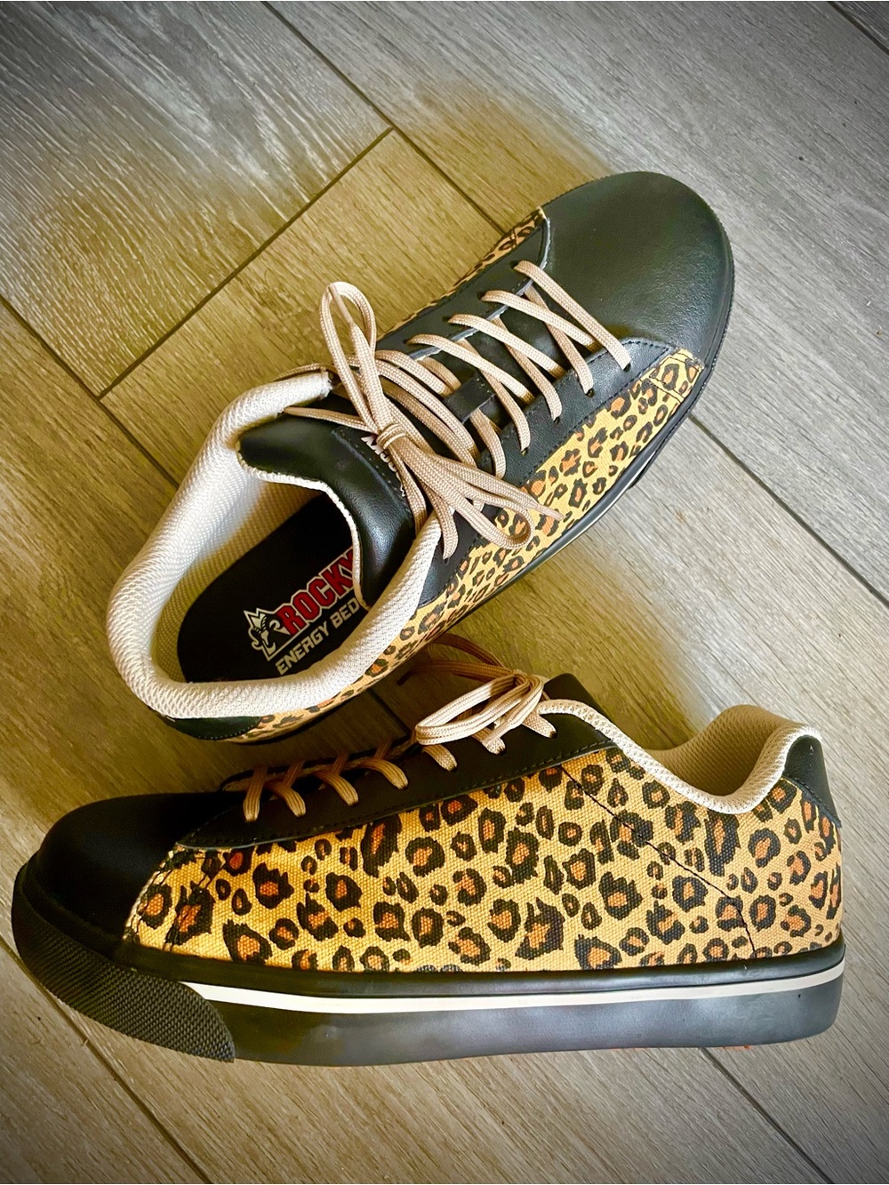 Rocky SR Casuals Women’s Leopard Print Safety Work Shoes